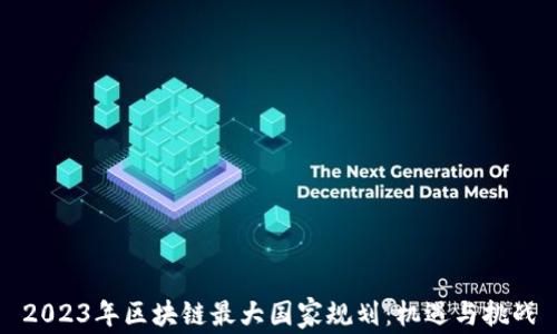 
2023年区块链最大国家规划：机遇与挑战